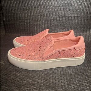 UGG Pink Slip-On Sneakers with Perforated Design